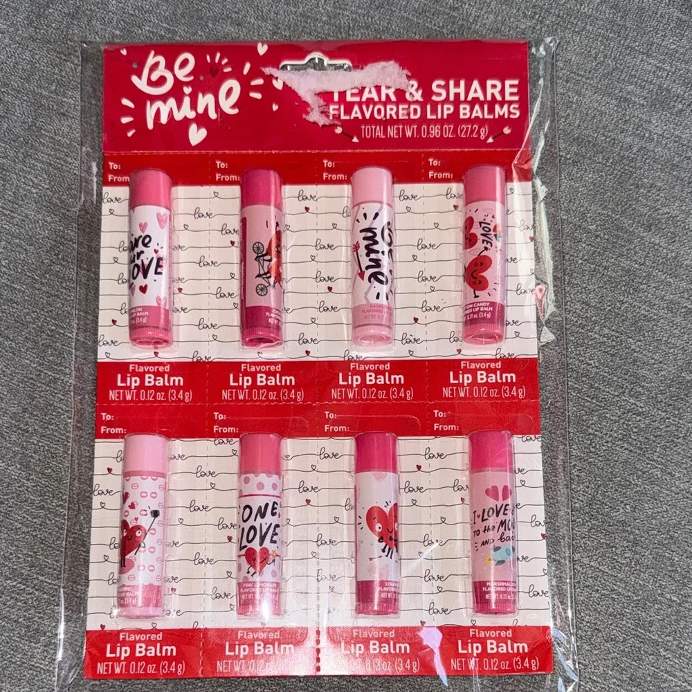 Be Mine Flavored Lip Balm Tear & Share Valentines Day Set